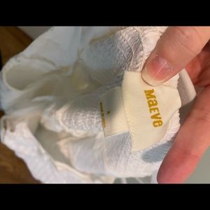 WORN ONCE! Maeve white lattice maxi dress